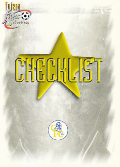 Checklist Chelsea 1999 Futera Fans' Selection #99